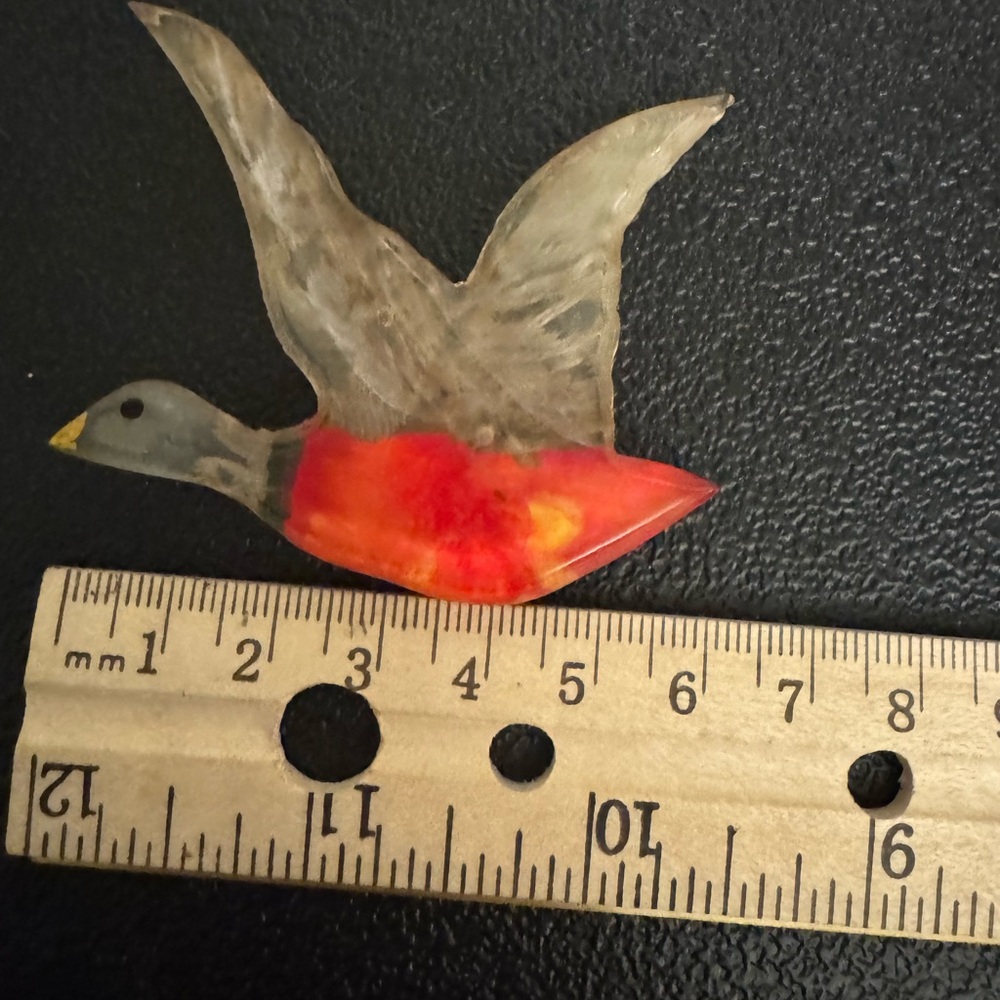 Vintage Bakelite Mallard Duck Brooch Pin - Picture 2 of 6